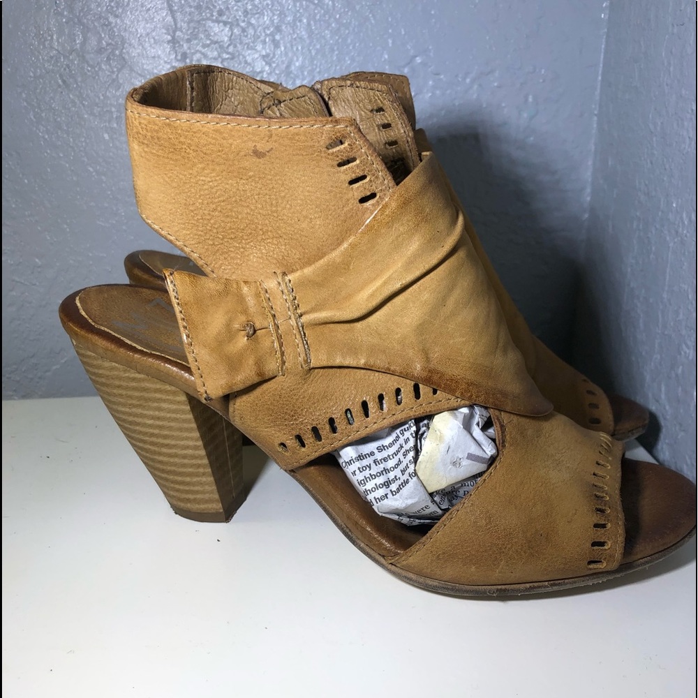 Miz Mooz Peep-Toe Booties